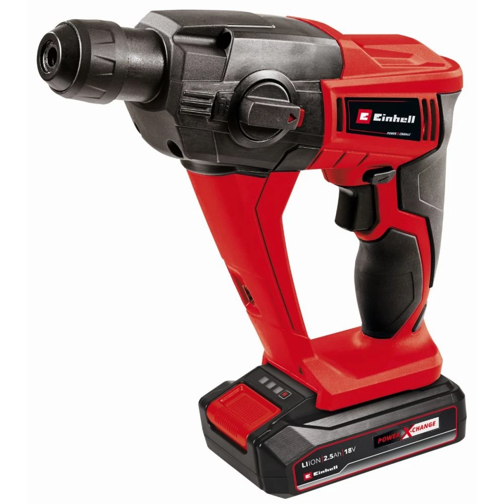Einhell TE-HD 18 Li Akku Borehammer Med 3 Funktioner 1x18V/2,5Ah Batteri Og Lader 3 Einhell TE-HD 18 Li Akku Borehammer Med 3 Funktioner 1x18V/2,5Ah Batteri Og Lader