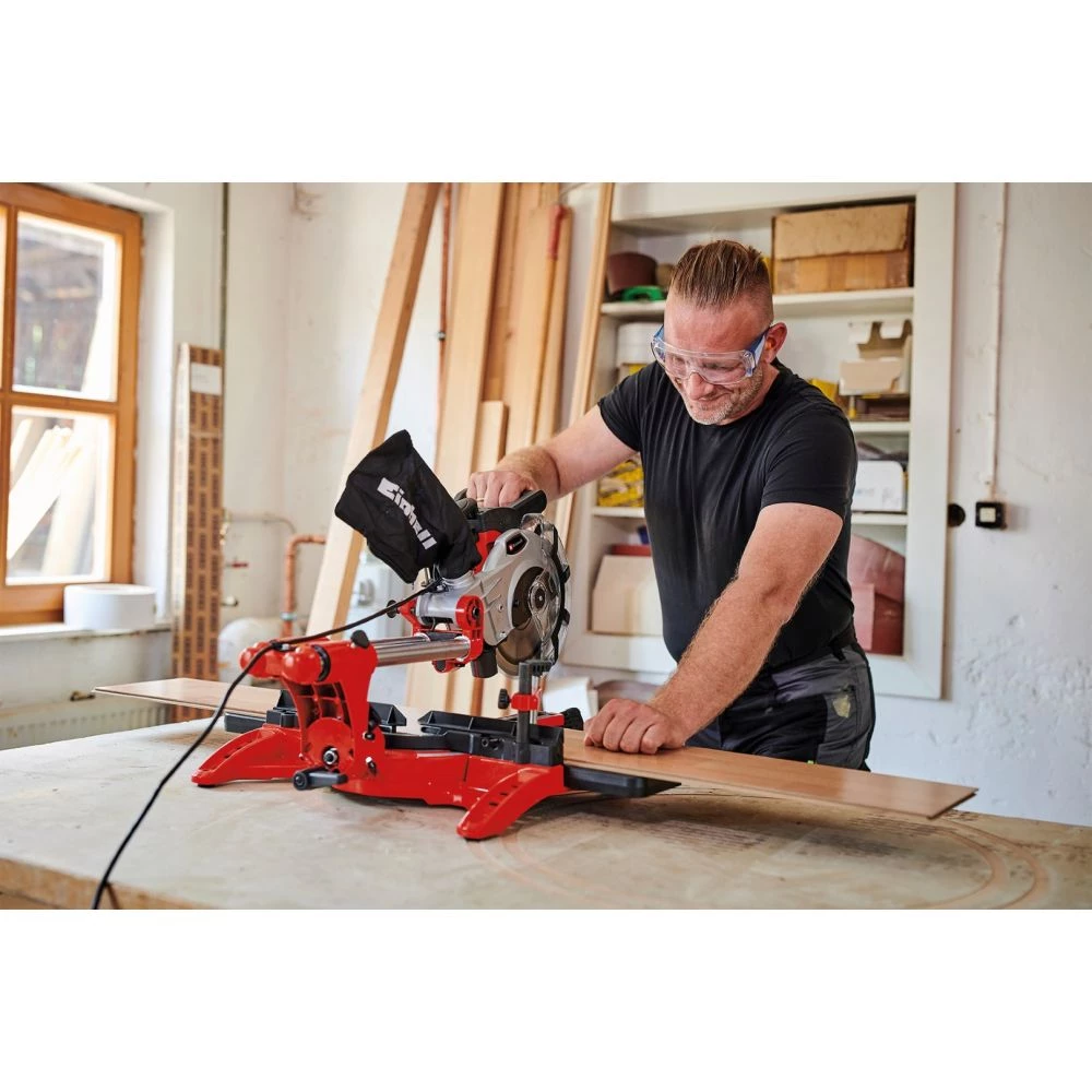 Einhell TC-SM 2131/1 Dual Kap-/geringssav Med Udtræk Ø210 Mm 230V/1500W 4 Einhell TC-SM 2131/1 Dual Kap-/geringssav Med Udtræk Ø210 Mm 230V/1500W - Billede 2