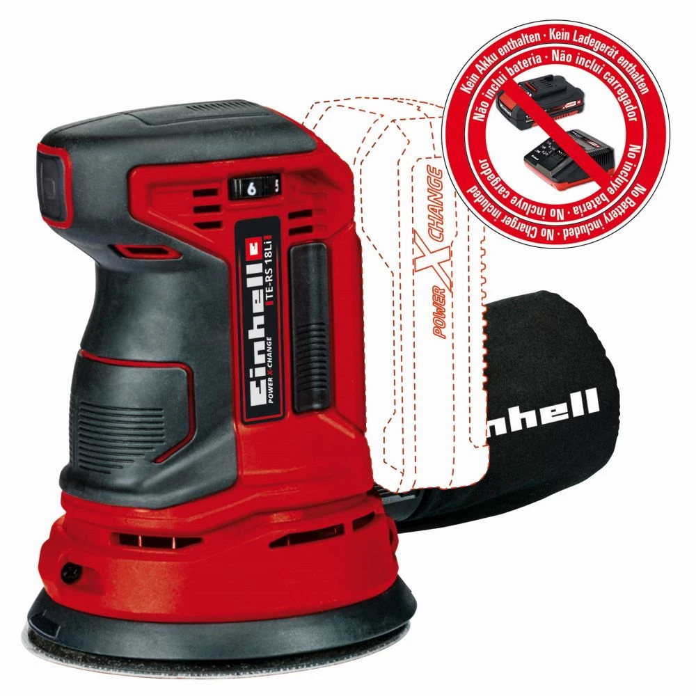 Einhell Akku-excentersliber Ø125 Mm 18 V Li-ion Solo - TE-RS 18 Li-Solo 4 Einhell Akku-excentersliber Ø125 Mm 18 V Li-ion Solo - TE-RS 18 Li-Solo - Billede 2