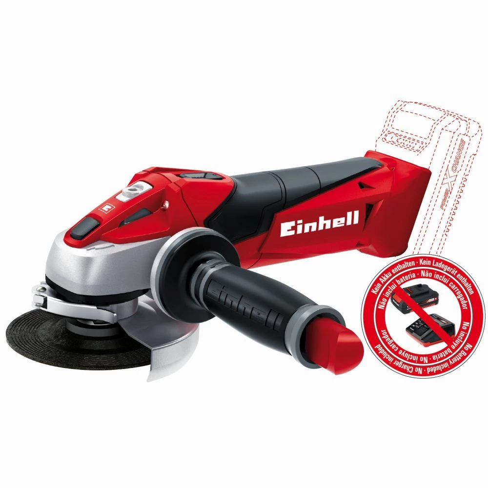 Einhell Akku-vinkelsliber Ø 115 Mm 18 V Li-ion Solo - TE-AG 18/115 3 Einhell Akku-vinkelsliber Ø 115 Mm 18 V Li-ion Solo - TE-AG 18/115