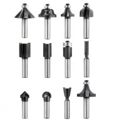 Einhell KWB Bitssæt Til Overfræser, 8 Mm, 12 Dele